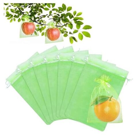 17x23cm 100 Pièces Sac Protection Fruits Sacs Filets Protection des Grappes de Raisins Contre Les Oiseaux et Insectes Guêpes Frelons (1/5)