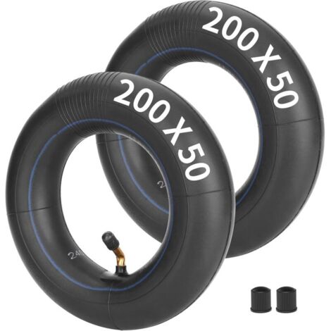 1PZ F3I-205 Chambre à air 200x50mm 8 pouces pour scooter électrique trottinette remplacement pour Razor E100 E150 E200 Dune Buggy Schwinn Mongoose Bladeze ePunk, Chambre à air 8" avec valve coudée 90° (1/2)