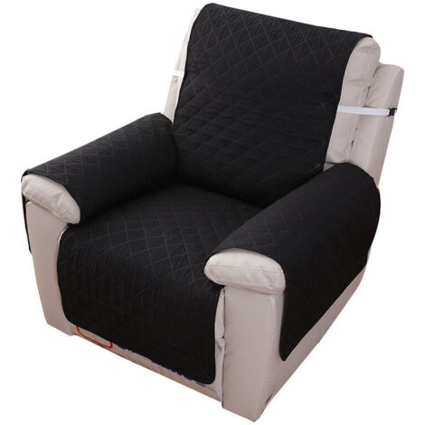 Housse Fauteuil Relax 1 Place, Housse de Canapé Protecteur Inclinable Imperméable pour Chambre （Noir 55200） -INHHUB