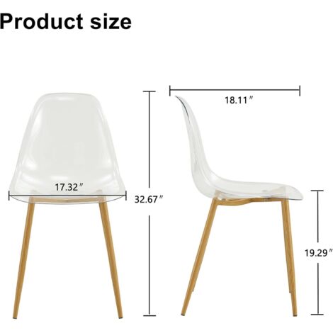 Chaises à manger lot de 4 bois de récupération solide | Leroy Merlin