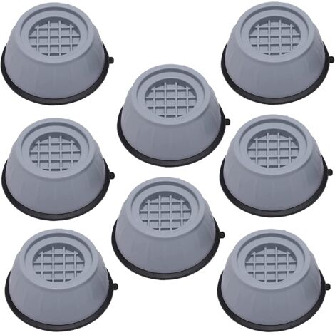 8 Pcs Patin Anti Vibration, Générique Anti Vibration Machine a Laver, pour Lave-Linge Réfrigérateur et Gros électroménager (1/4)