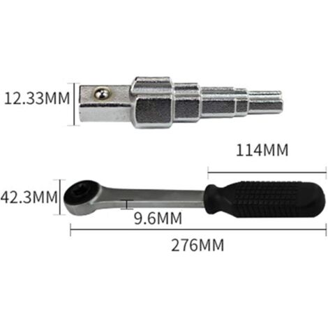 Clé Étagée 85 Mm Avec Écrou – Outil Polyvalent Pour Mamelons De Valve Et Raccords Radiateur