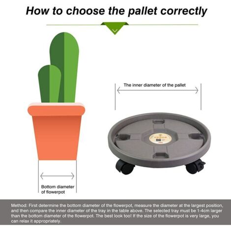 Panier à Plantes Avec Roues Support De Plante En Pot Support De Pot De