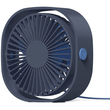 [JAMAIS UTILISÉ]Petit ventilateur USB portable silencieux alimenté par USB uniquement (sans batterie), refroidissement, 3 vitesses, réglable, pivotant à 360°, pour la maison, le bureau, la chambre,  b