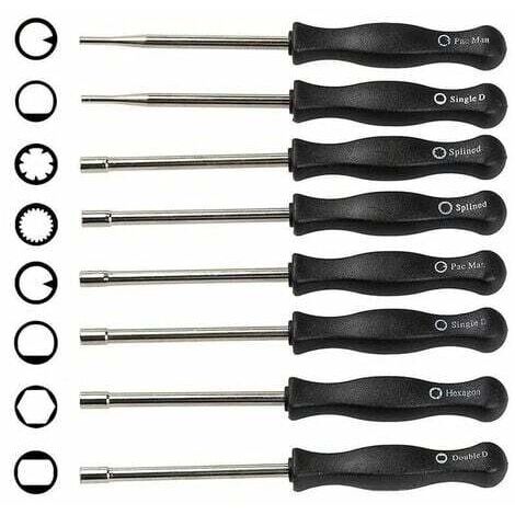 8PCS Tournevis de Carburateur Différents, Ensemble d'Outils de Réglage du Carburateur Réglage du Carburateur pour Moteurs 2 Temps (1/4)