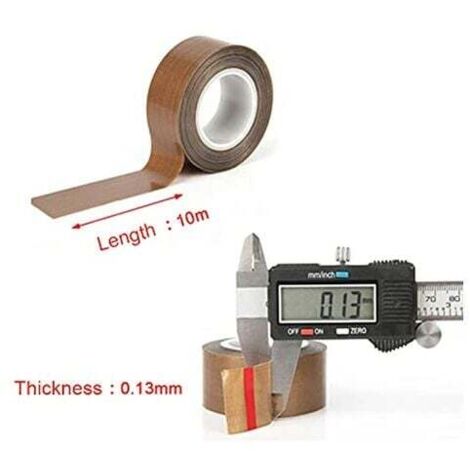 Nastro Adesivo In Teflon Vetro 40 Mm X 10 M, Autoadesivo, Resistente Al Calore E Antigraffio