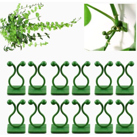 Clips de Support pour Plantes Grimpantes, Lot de 100 Clips Muraux pour Tuteur, Fixateur Mural pour Plantes (1/4)