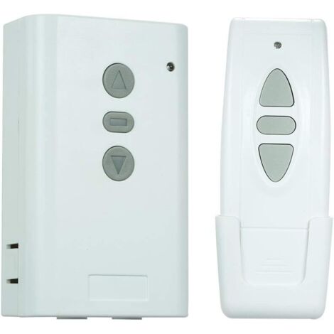 Interrupteur Télécommande sans Fil,Récepteur AC220V 433MHz,Type d'apprentissage Contrôleur,Bidirectionnel 3 clé RF émetteur,Commande à Distance pour Ensemble de Contrôleur de Rideau FDC (1/5)
