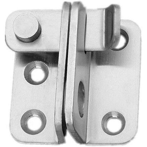 Cadenas Moraillon en Acier Inoxydable, Verrou de Porte pour Toilettes, Fenêtres et Meubles, Antivol (Gauche) (1/4)