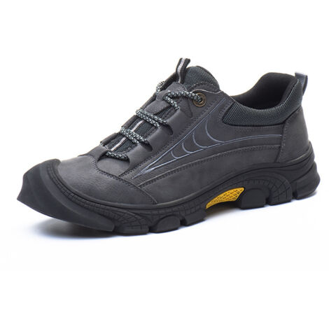 Chaussures d'assurance du travail pour hommes, respirantes, bout en acier, anti-écrasement, anti-perçage, chaussures de travail confortables, résistantes à l'usure, résistantes à la saleté 43 (1/5)