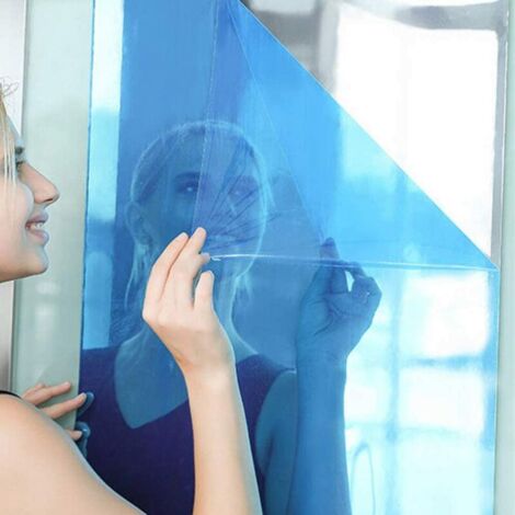 Lot De 4 Miroirs Autocollants 30x30cm - Miroirs Acrylique Flexibles Pour Mur Et Décoration Intérieure