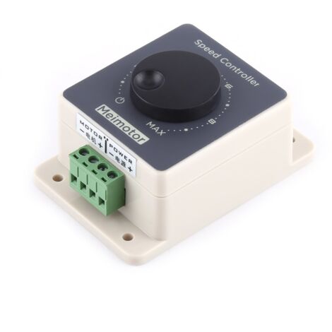 12V Contrôleur de Vitesse Moteur, PWM Modulateur DC10-60V 20A, Étanche pour Applications Diverses (1/4)