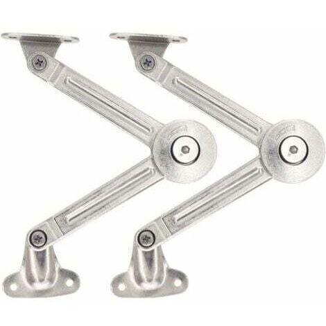 Lot de 2 compas à système d’amortissement pour abattants de portes relevables de placard de cuisine--INHHUB (1/4)