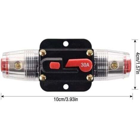 Disjoncteur électrique Pour Voiture 100A - 12V à 24V - Alliage - Neuf - Protection Circuit Auto/camping-car