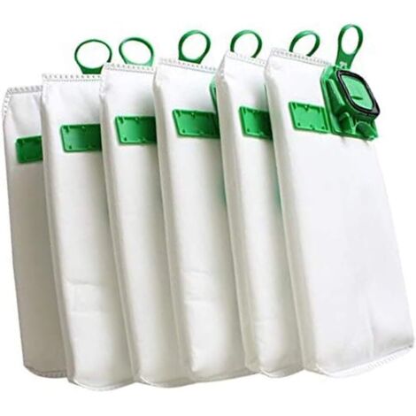 Lot de 6 sacs filtres pour aspirateur Vorwerk VK140, VK150 (1/5)