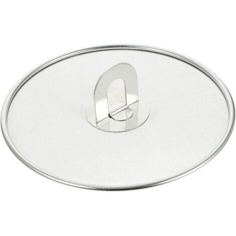 Couvercle de marmite en fer à frire Gadget de couvercle en filet d'huile pour poêle à frire