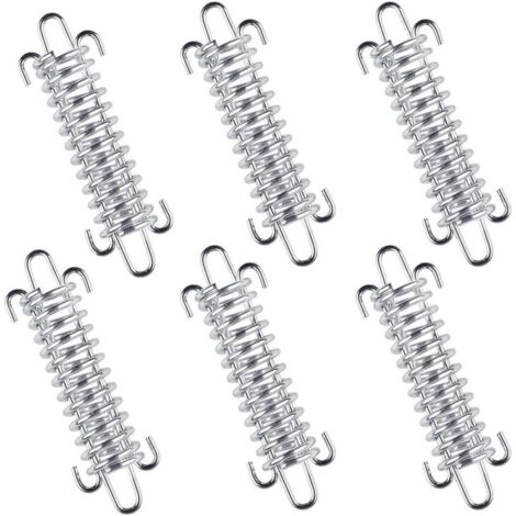 Boucle de corde d'auvent 6 pièces, boucle de corde à ressort de tente, ressorts de tension de tente, boucle de corde à vent haute résistance de camping Ressort à vent puissant pour bâches, tentes (1/5)
