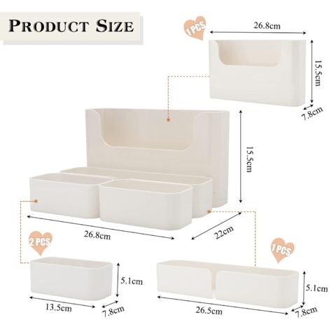 ZBHDEYG Lot De 2 Supports Muraux Télécommande & Téléphone – Rangement Pratique Et Sans Trou