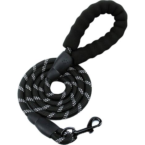 Laisse pour Chien en Nylon Réfléchissant 150 cm, Solide et Haute Qualité, Idéale pour Course, Jogging et Randonnée