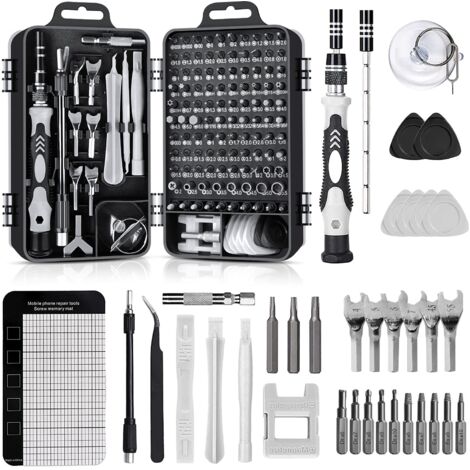 138 en 1 Mini Kit de Tournevis de Précision, Outils pour Réparation de Tablettes, Lunettes et Smartphones (1/4)