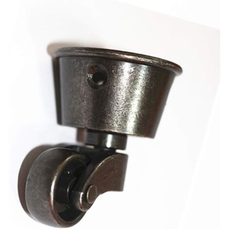 Roulette de Tasse Ronde Vintage en Bronze, Pour Pieds de Meubles en Bois, Chaises et Tables (1/2)