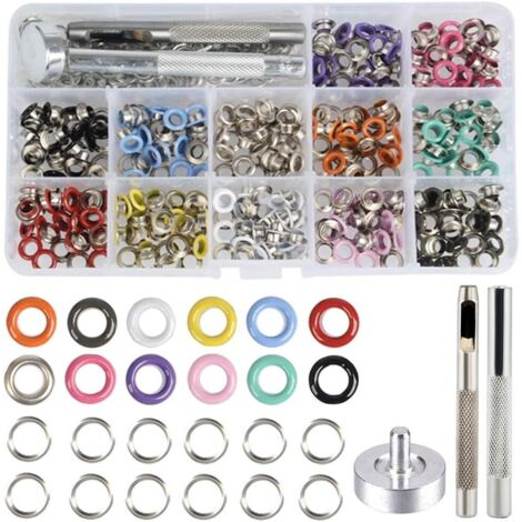 Kit Outil Poinçon Oeillet 4mm-20mm - Setter Pour Cuir, Tissu & Vêtements