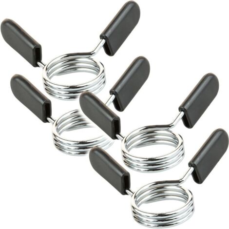2 paires de verrous d'haltères, dispositif de verrouillage, 30 mm, verrous à ressort, clip à ressort, haltère (1/3)
