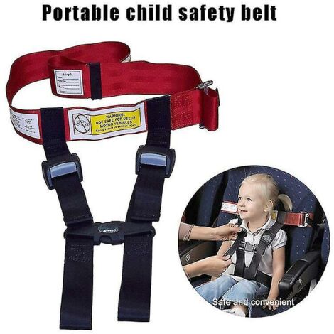 Harnais de sécurité pour enfants – Ajustable 150 x 3,8 cm – Matériau polyester – Installation rapide en moins d'une minute (1/4)