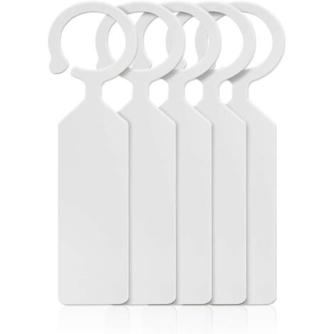 100 pcs Plante Arbre étiquettes en Plastique épais marqueurs Pendaison Jardin étiquettes pour Jardinier Blanc