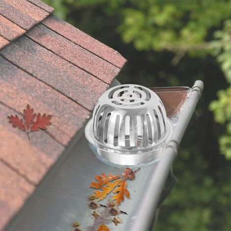 Protection Anti-feuilles Pour Gouttière 87-100mm - Acier Inoxydable - Installation Sans Outil