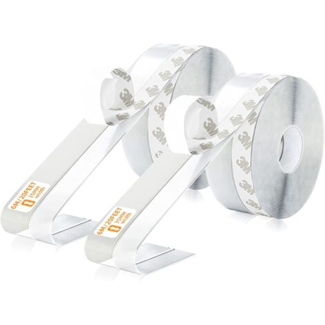 Bande d'Étanchéité, Joint de Porte, 2 Rouleaux de 12 Mètres, Bande Auto-Adhésive en Silicone (35 mm) (1/4)