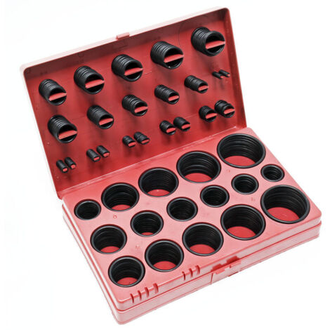 Joint torique Kit 419 pcs Ø3-50mm Joint d'étanchéité Caoutchouc Résistance Chaleur Coffret plastique (1/4)