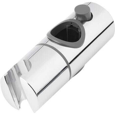 Support de Douche,19MM à Diamètre Réglable,Chromé + Conception ABS Support Douchette, Installation Simple, Adapté à la Barre de Douche (1/4)