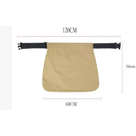 Tablier De Récolte Jardin Avec Poches Larges Et Boucle Rapide - Tissu Oxford 600D Imperméable - Pour Cueillette Fruits, Désherbage, Ferme