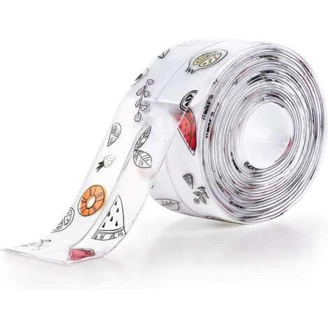 Bande d'Étanchéité Autocollante, Ruban PVC Transparent pour Cuisine et Salle de Bain, Résistant à la Moisissure (1/4)