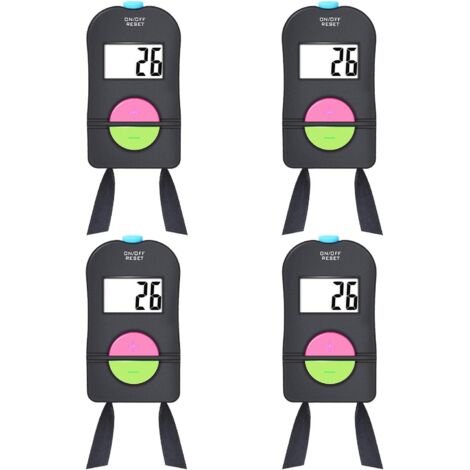 4 pièces Compteur Numérique à Main, Compteur Sportif Électronique pour Golf, Clicker Manuel avec Courroie