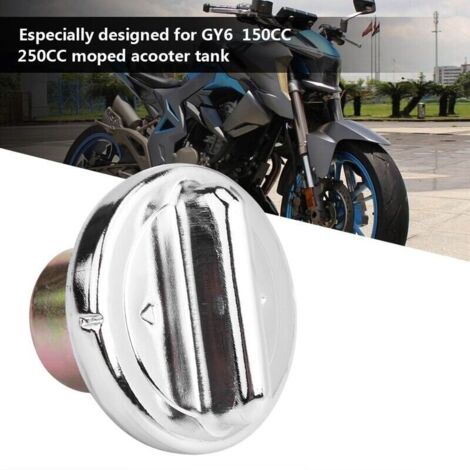 [JAMAIS UTILISÉ]Couvercle de réservoir de bouchon de gaz de carburant pour réservoir de scooter de cyclomoteur GY6 150CC 250CC -INHHUB (1/4)