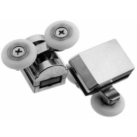 8 Pcs Roulette Porte Douche Coulissante 19mm Rouleaux Pour Salle De