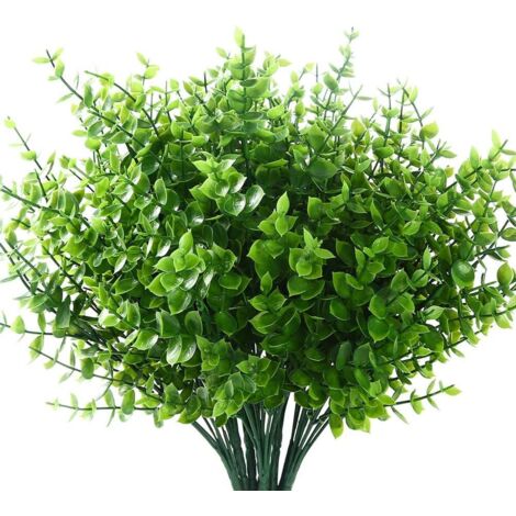 6 Paquets de Fleurs Artificielles Résistantes aux UV, Décoration en Plastique pour Jardin et Porche (1/4)