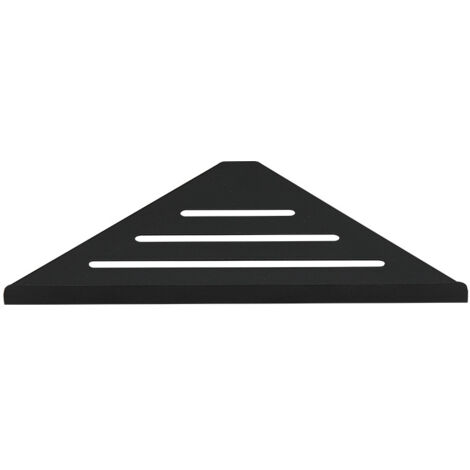 Étagère de Douche en Alliage d'Aluminium, Tablette d'Angle en Inox pour Rangement Cuisine (Noir)
