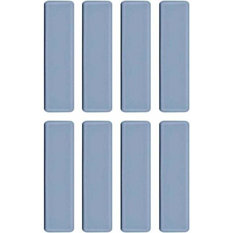 Patins en Téflon adhésifs pour meubles – 25 mm x 100 mm – Installation rapide sur sols lisses – Lot de 8 pièces (1/5)