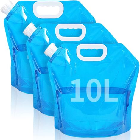 Transporteur De Stockage D'eau Pliable Avec éponge, Sac Conteneur Water De Camping 8l Pour Camping En Plein Air Marche