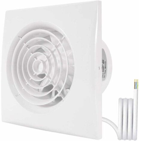 Ventilateur Extracteur d'Air 100mm pour Salle de Bain, Aérateur de Gaine Mural pour Échappement (1/4)