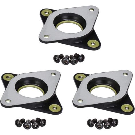 3Dman Nema17 Amortisseurs de vibrations en acier et caoutchouc avec vis M3 pour imprimante 3D CNC,CR-10, Lot de 3, 3 (1/4)