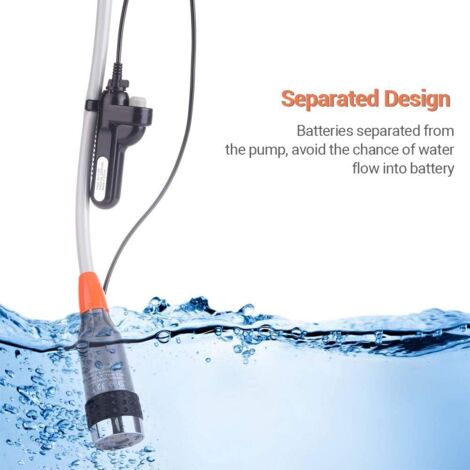 Pommeau De Douche Portable Camping – Batterie Rechargeable, 2 Batteries, 4L/min, Orange