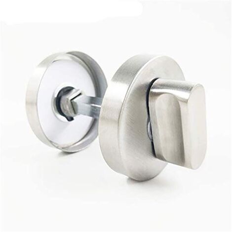 INHHUB tuerbeschlaege Rosette WC avec indicateur d'occupation, acier inoxydable V2A, mat-INHHUB
