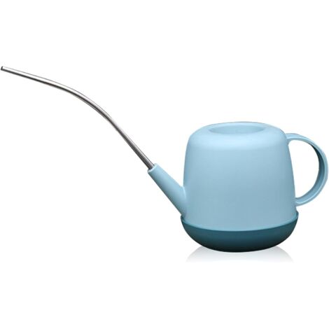 Arrosoir pour plantes de 1 litre, arrosoir en plastique, arrosoir léger avec bec long pour jardinage et plantation d'intérieur (bleu) (1/4)