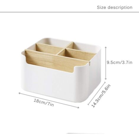 Boîte De Rangement Tournante Pour Pinceaux De Maquillage - 5 Compartiments Transparents, Base Rotative 360° - Grande Capacité Anti-poussière