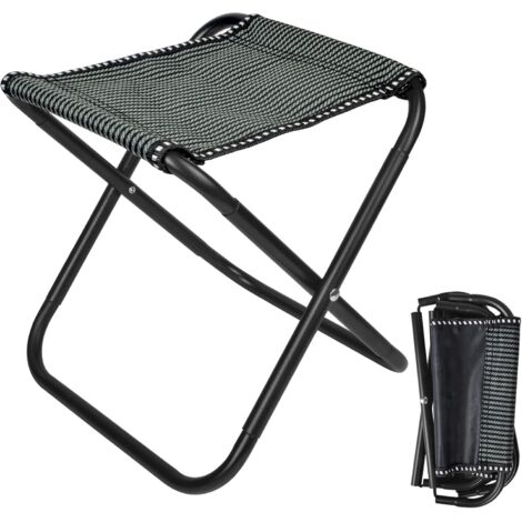 Tabouret pliant extérieur chaise de camping portable petit siège pliant mini tabouret de camping pliant en aluminium pour pêche camping randonnée plage jardin barbecue, charge maximale 200 kg
