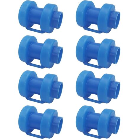 Lot de 8 Embouts de Trampoline, Protection pour Barres de Filet, Capuchon pour Poteaux Ø 25 mm, Sécurité